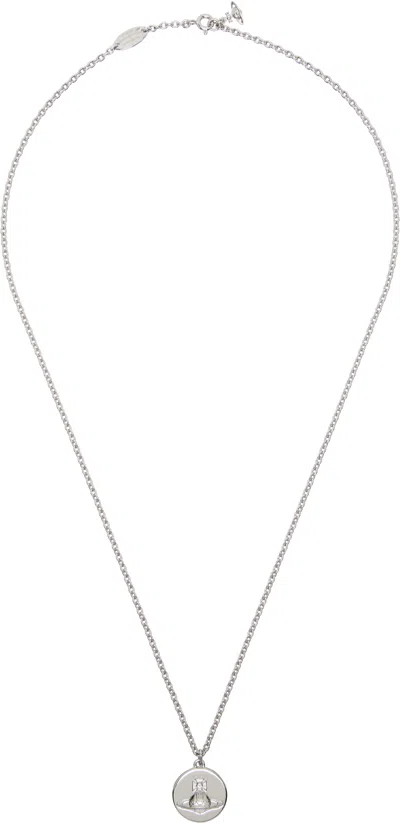 Vivienne Westwood Janus Pendant Necklace In Purple