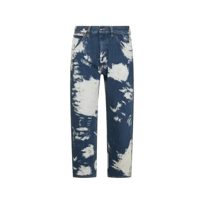 Vivienne Westwood Ranch Denim Jeans High Waist Straight Leg In Blue