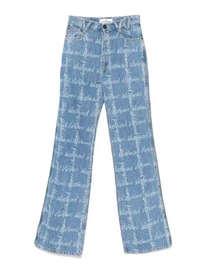 VIVIENNE WESTWOOD JEANS BOOT-CUT - AZUL