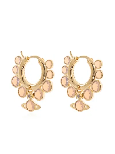 Vivienne Westwood Jenia Hoop Earrings In Gold