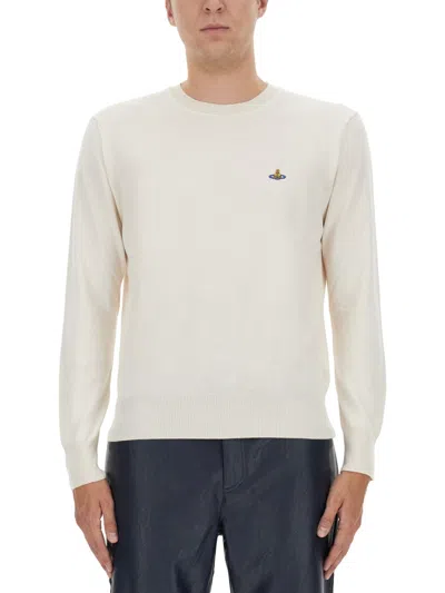 Vivienne Westwood Jersey With Logo In White
