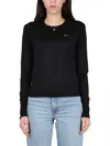 Vivienne Westwood Women Cotton And Cashmere Blend Jumper In Black