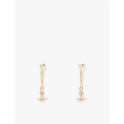 Vivienne Westwood Jewellery Mens Aw25-gold Emily Gold-plated Brass Earrings