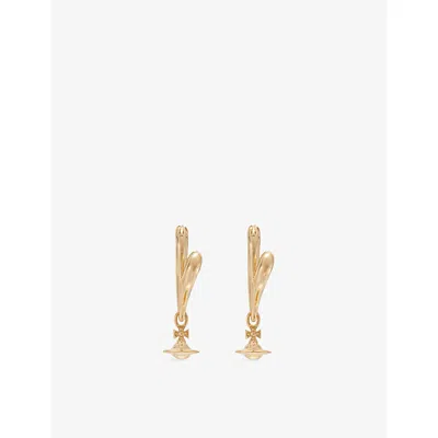 Vivienne Westwood Jewellery Mens Gold Emily Brass Earrings