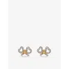 Vivienne Westwood Jewellery Mens Rigoberta Platinum-plated Brass And Crystal Earrings Plat / Gold / Crys