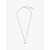 Vivienne Westwood Jewellery Mens Platinum Petite Orb Brass Pendant Necklace In Silver