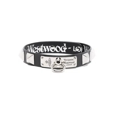 Vivienne Westwood Man. Paulo Leather Choker In Black