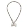 Vivienne Westwood Bone Pendant Necklace In Silver