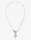 VIVIENNE WESTWOOD JEWELLERY VIVIENNE WESTWOOD JEWELLERY WOMENS GOLD / CREAMROSE PEARL SHERYL FAUX-PEARL AND BRASS NECKLACE