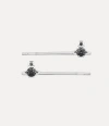 Vivienne Westwood Joaquina Bobby Pins Platinum-grey-cz Brass Unisex