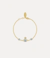 Vivienne Westwood Joaquina Bracelet Gold-light-blue-cz Gold-light-blue-cz Women In Gold-light-blue-cz