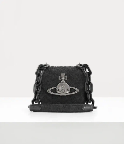 Vivienne Westwood Jodie Saddle Bag In Black