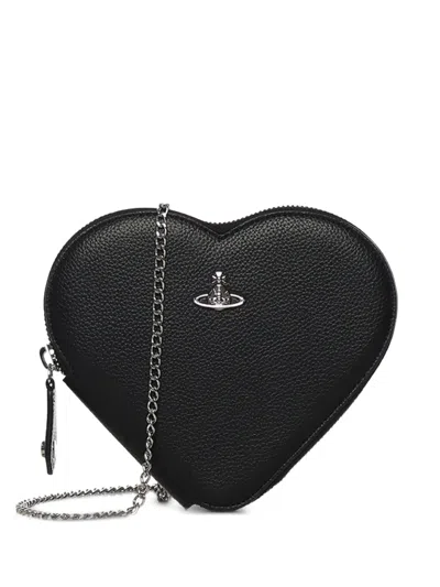 Vivienne Westwood Johanna Heart Shoulder Bag In Pattern