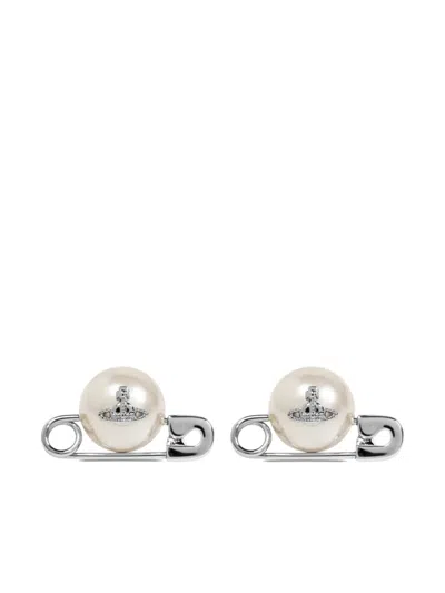 Vivienne Westwood Jordan Earrings In Silver