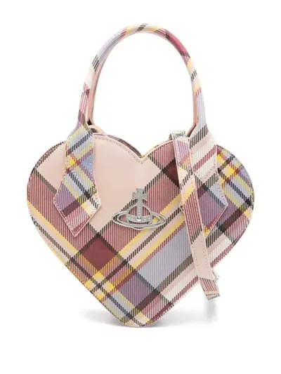 Vivienne Westwood Josephine Heart Cross Body Bag In Neutrals