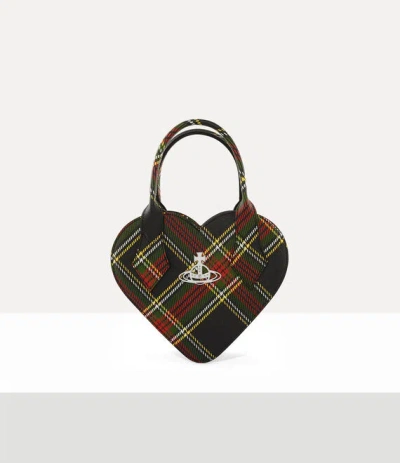 Vivienne Westwood Josephine Heart Crossbody Bag Polyurethane / Polyester / Cotton Chelsea-tartan