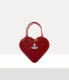Vivienne Westwood Josephine Heart Crossbody Mini Croc-embossed Red