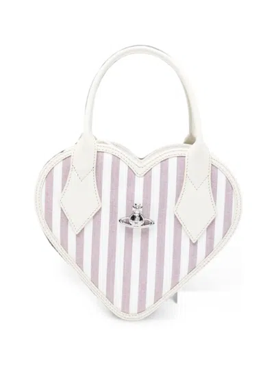 Vivienne Westwood Josephine Heart-shape Cross Body Bag In White