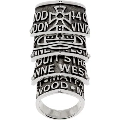 Vivienne Westwood Josephus Ring In Ss26-p017 Antique Pl