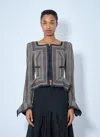 Vivienne Westwood Dandy Double-breasted Check Jacket In Gray