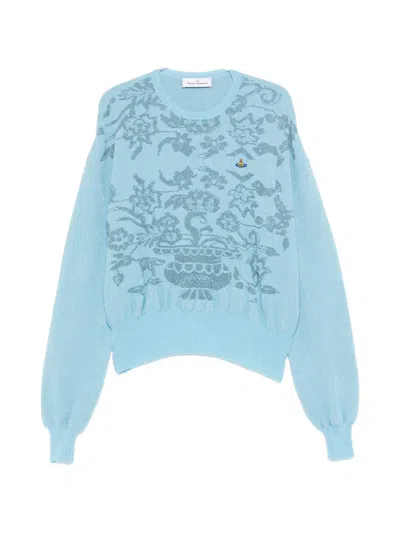 Vivienne Westwood Jules Long-sleeves Sweater In Blue