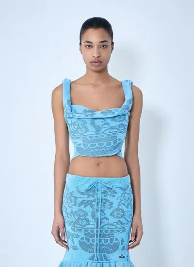 Vivienne Westwood Julia Bodice Top In Blue