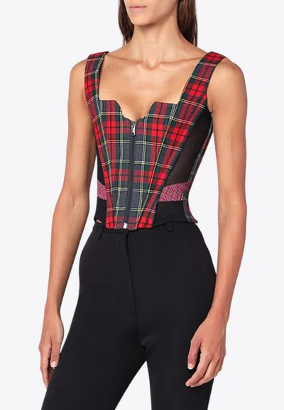 Vivienne Westwood Juliet Wool Corset Top In Multi
