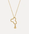 Vivienne Westwood Karla Pendant Necklace Gold Silver Women In Gold