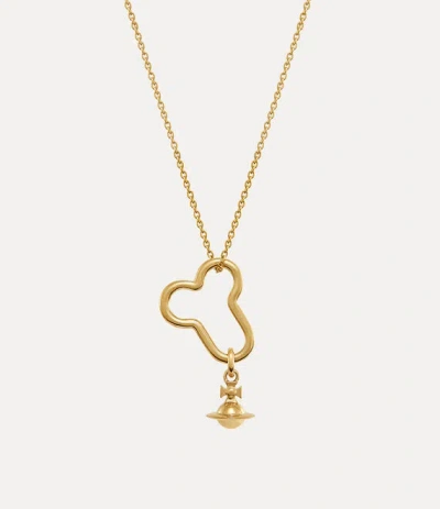 Vivienne Westwood Karla Pendant Necklace Gold Silver Women In Yellow