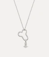 Vivienne Westwood Karla Pendant Necklace Silver Women In Silver