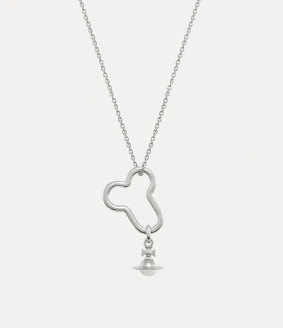 Vivienne Westwood Karla Pendant Necklace Silver Women In Yellow