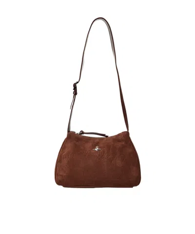 Vivienne Westwood Kate Shoulder Bag In White