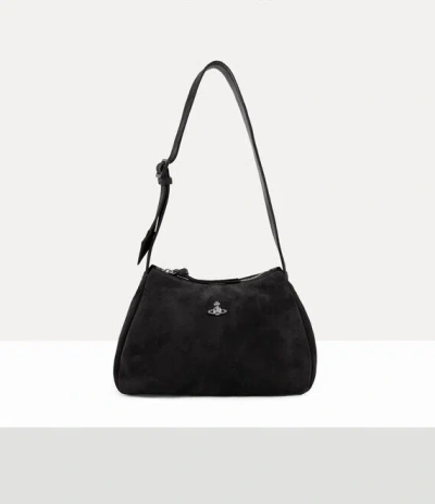Vivienne Westwood Kate Shoulder Bag Leather Black