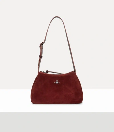 Vivienne Westwood Kate Shoulder Bag Leather Burgundy