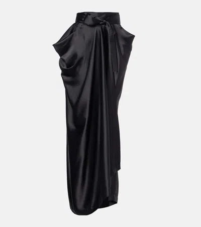 Vivienne Westwood Kendall Bow-detail Maxi Skirt In Black