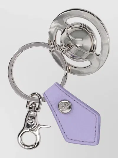 Vivienne Westwood Key Case Charm Detail Keyring In Multi