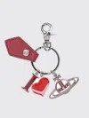 Vivienne Westwood Portachiavi I Love Orb  In Ottone Smaltato