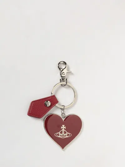 Vivienne Westwood Key Chain  Woman Color Red In Brown