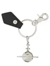 Vivienne Westwood 3d Orb Keyring Charm In Black