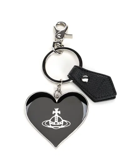Vivienne Westwood Keychain Mirror Heart Orb In Multi