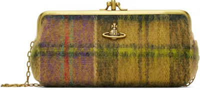 Vivienne Westwood Khaki Db Frame Purse Chain Bag In J201 Multicolor