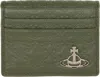 Vivienne Westwood Khaki Man. Card Holder In Ss25-m405