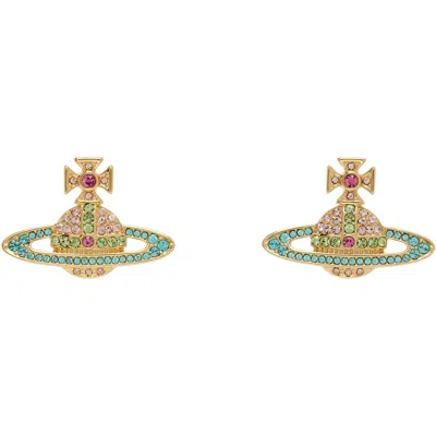 Vivienne Westwood Kika Crystal-embellished Orb Earrings In Multi