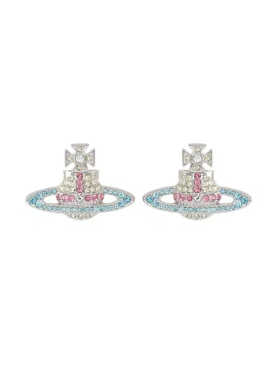 Vivienne Westwood Kika Mini Earrings In Silver