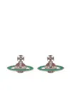 Vivienne Westwood Kika Orb-design Earrings In Green