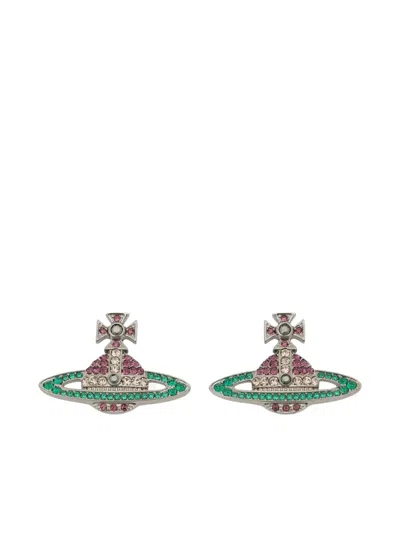Vivienne Westwood Kika Orb-design Earrings In Green