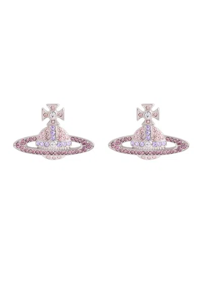 Vivienne Westwood Kika Orb-embellished Stud Earrings In Pink
