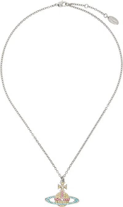 Vivienne Westwood Kika Pendant Neckace In Silver