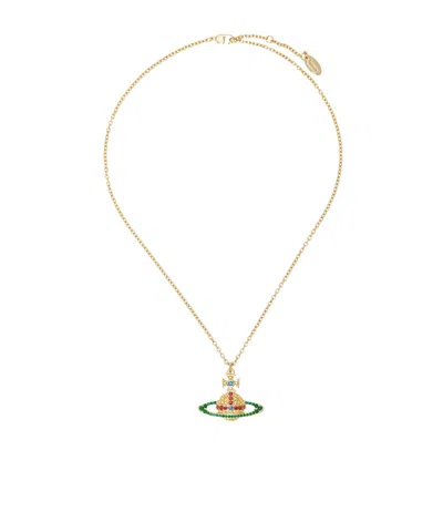 Vivienne Westwood Kika Pendant Necklace In Yellow