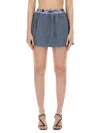 Vivienne Westwood Kilt Bea Orb-embroidered Mini Skirt In Blue